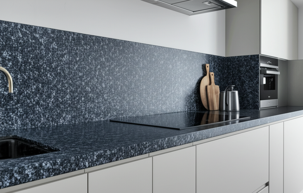 Modern Kitchen with LUNDHS Blue